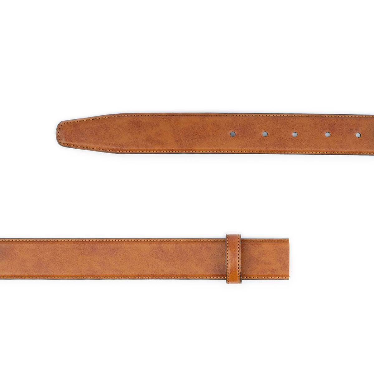 Light Brown Belt Leather Straps For Ferragamo Mens Buckle Replacement