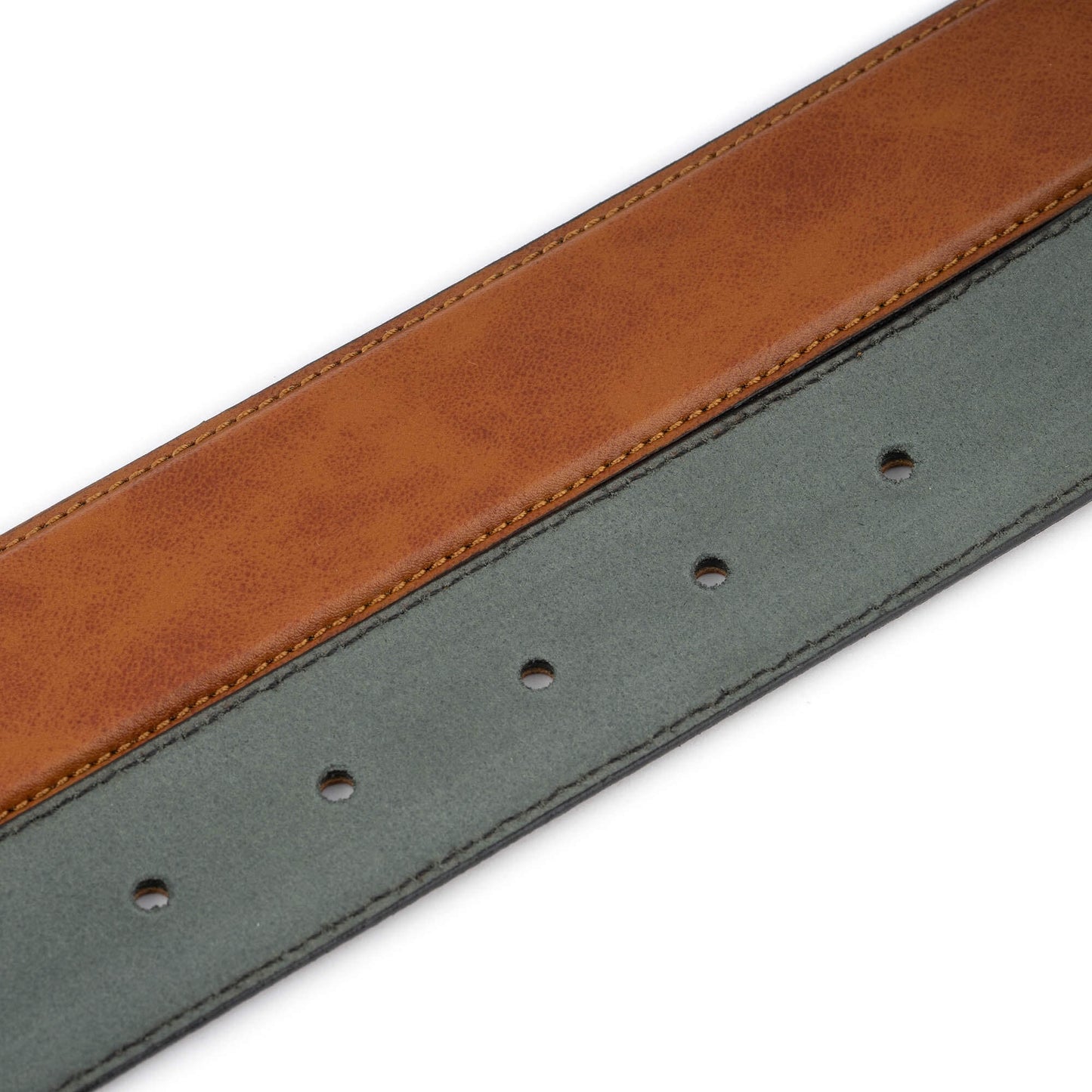 Light Brown Belt Leather Straps For Ferragamo Mens Buckle Replacement