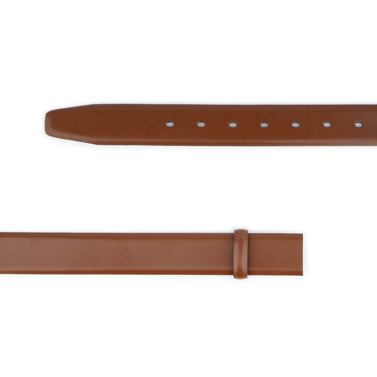Light Brown Leather Edge Belt Strap For Dunhill Buckle Mens Replacement