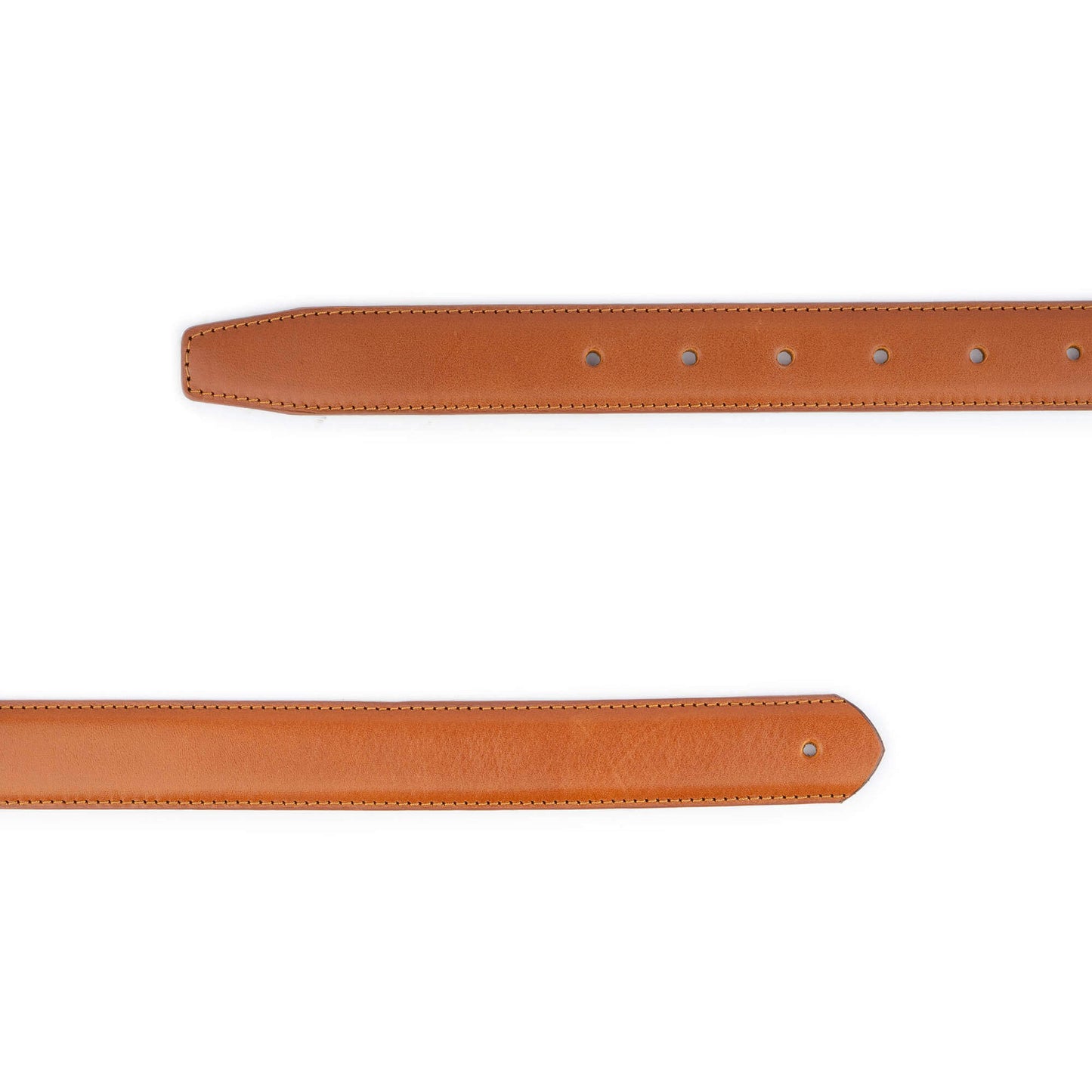 Light Brown Leather Belt Strap For Cartier Mens Buckle Replacement