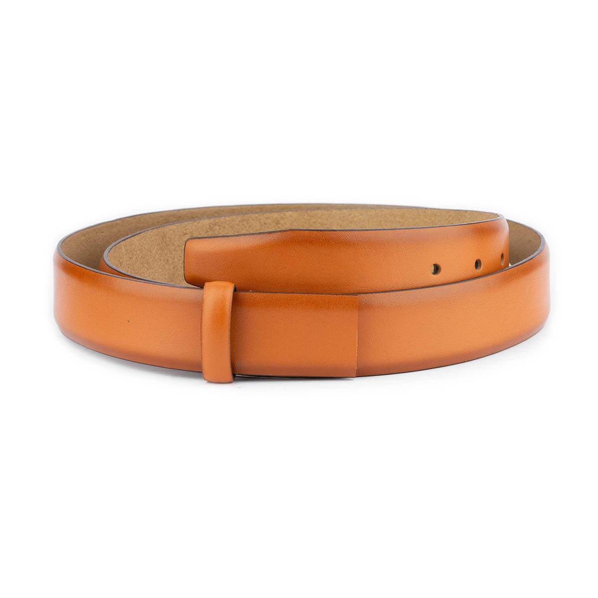 Light Tan Leather Belt Strap For Cartier Womens Buckle Replacement