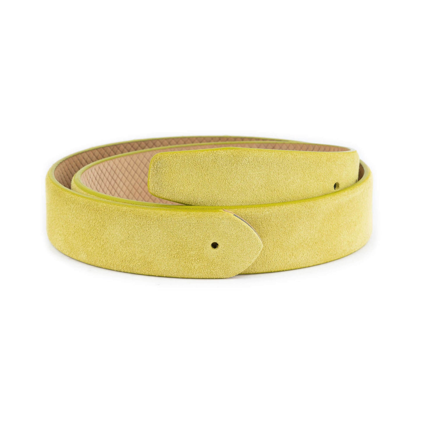 Lime Green Suede Leather Belt Strap For Ferragamo Womens Buckle Replacement