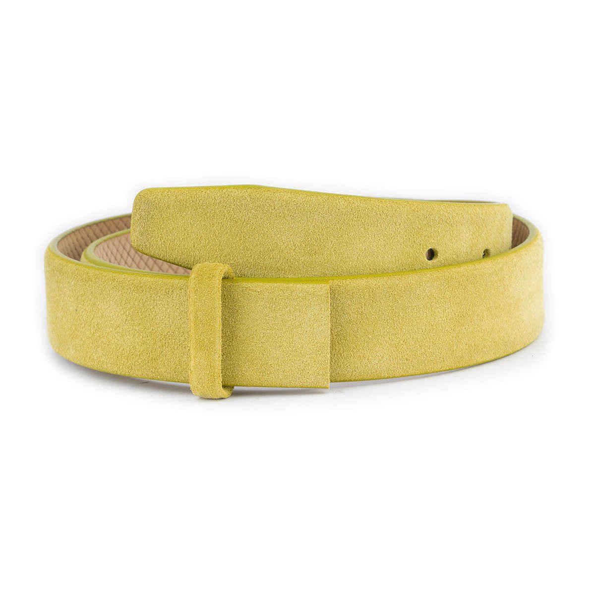 Lime Green Suede Replacement Belt Strap For Cartier Womens Buckle