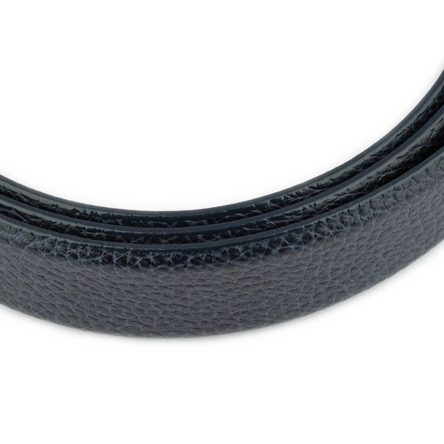 Luxury Mens Belt Strap Blue Pebbled Leather  For Montblanc Mens Buckle Replacement