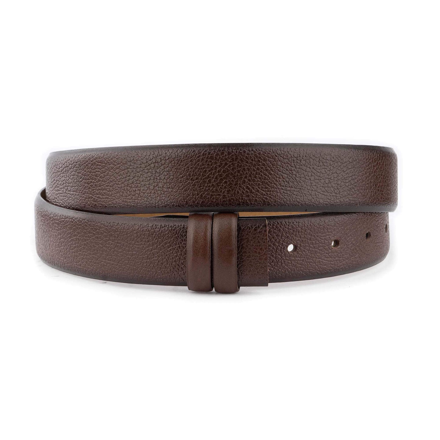 Mens Belt Strap For Dunhill Buckles Brown Grained Genuine Leather