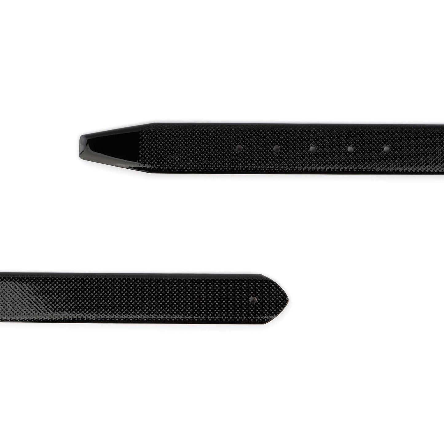 Mens Belt Strap For Ferragamo Buckles Dotted Black Patent Leather