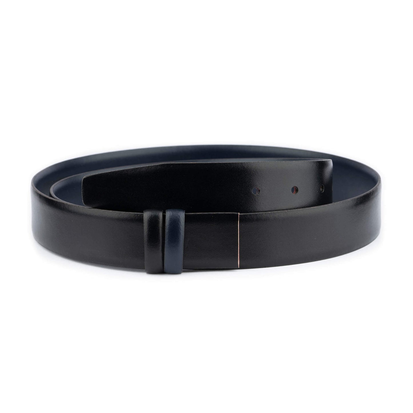 Mens Belt Reversible Black Blue For Dunhill Buckle Replacement