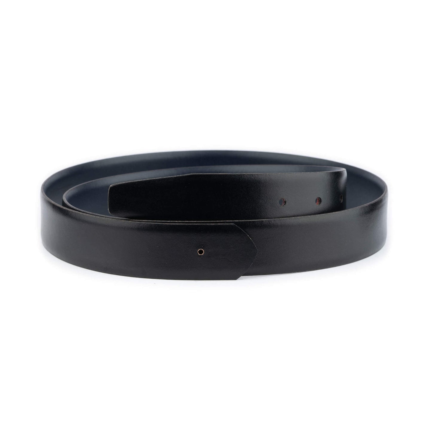 Mens Blue Black Reversible Leather Belt Strap For Montblanc Buckle Replacement