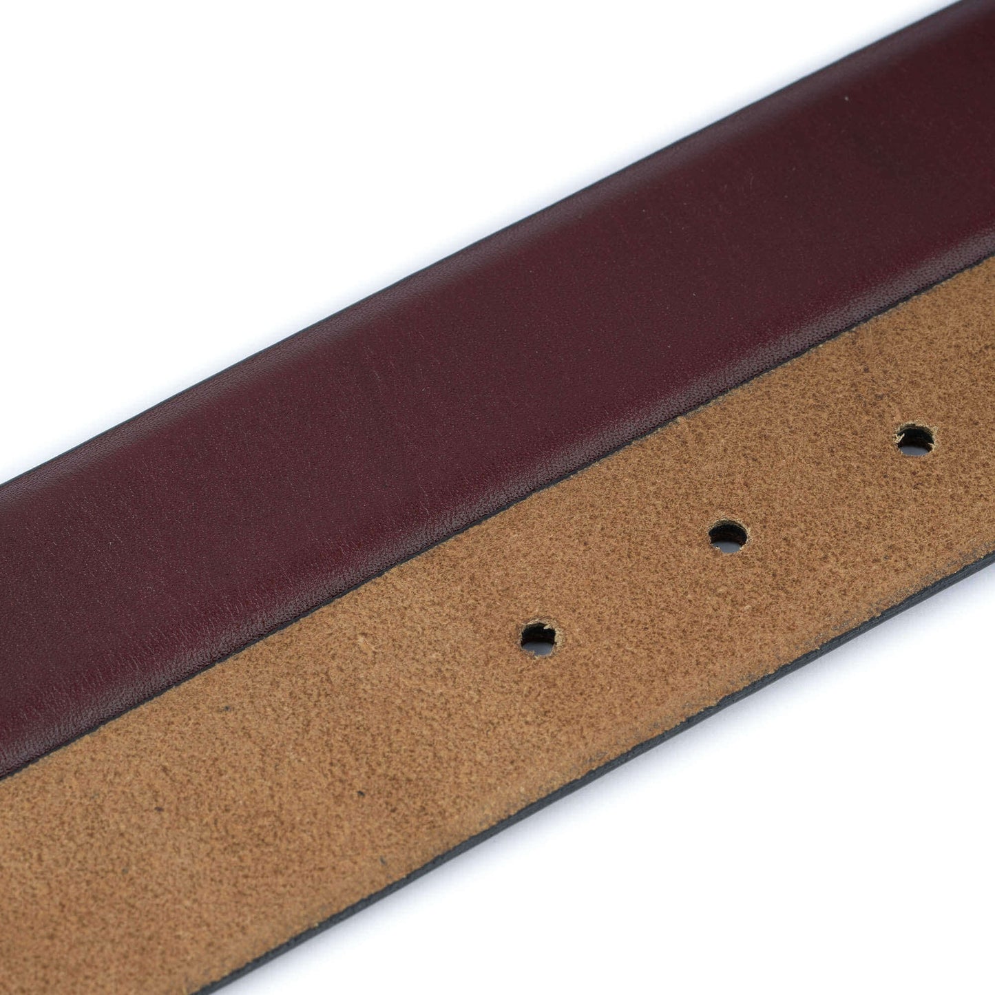 Mens Burgundy Leather Belt For Ferragamo Buckle Replacement