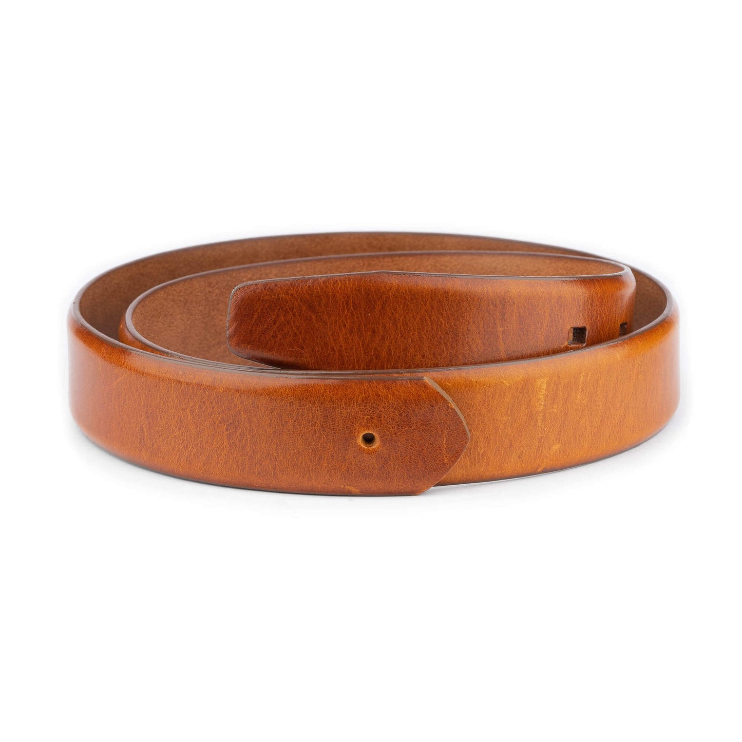 Mens Cognac Leather Brown Belt Strap For Cartier Buckle Replacement