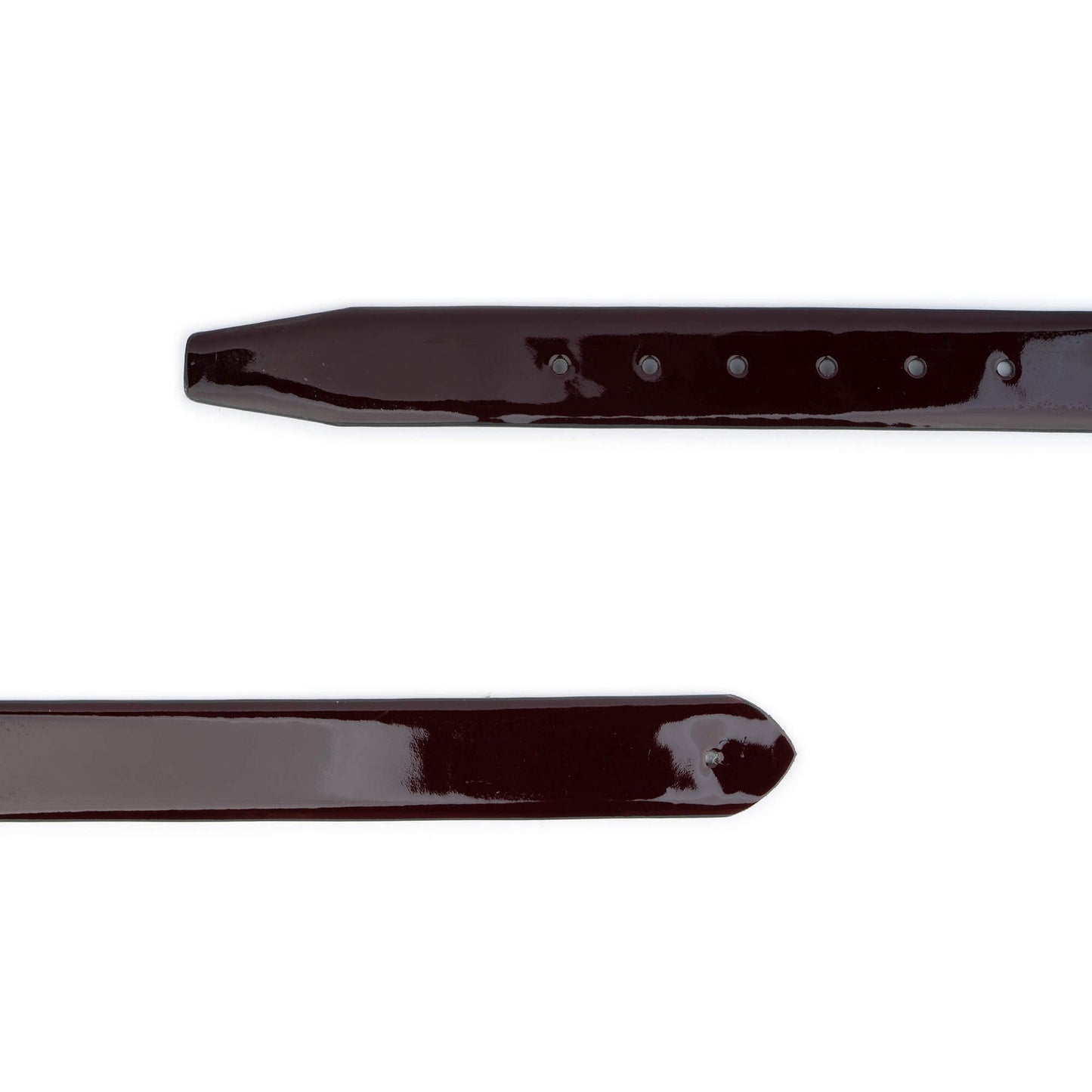 Mens Glossy Burgundy Leather Belt Strap For Dunhill Buckle Replacement