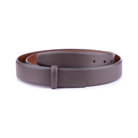 Gray Leather Strap For Montblanc Mens Belt Buckle Replacement