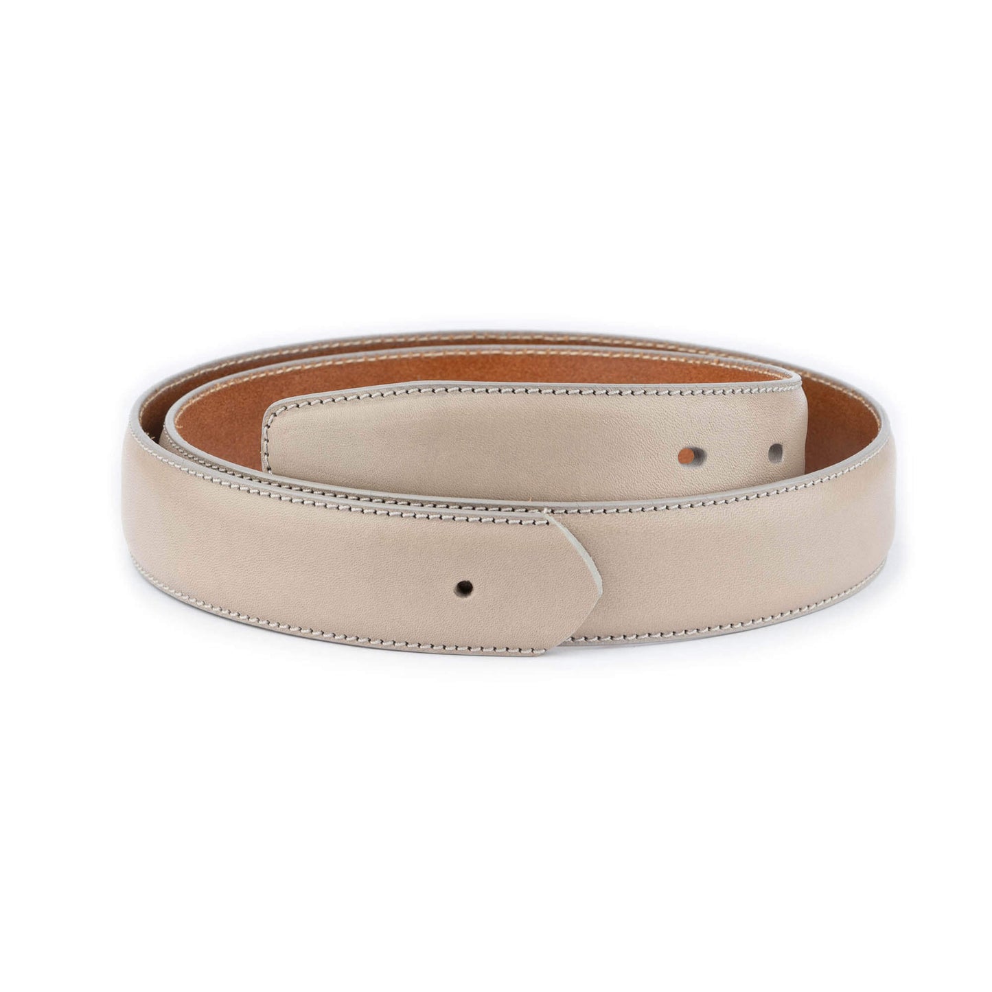 Mens Grey Belt Strap Leather For Cartier Buckle Replacement