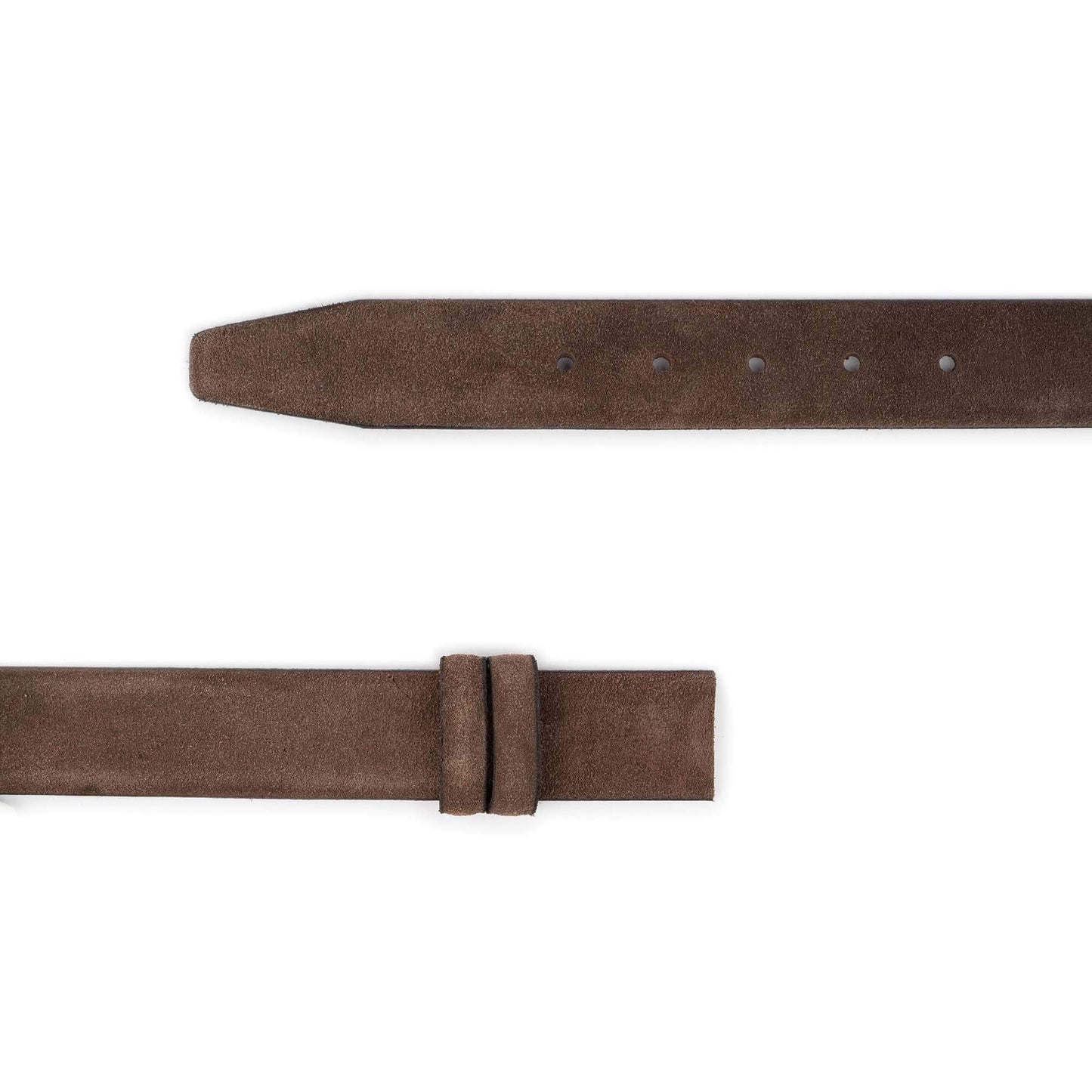 Middle Brown Suede Belt Strap For Montblanc Buckle Adjustable