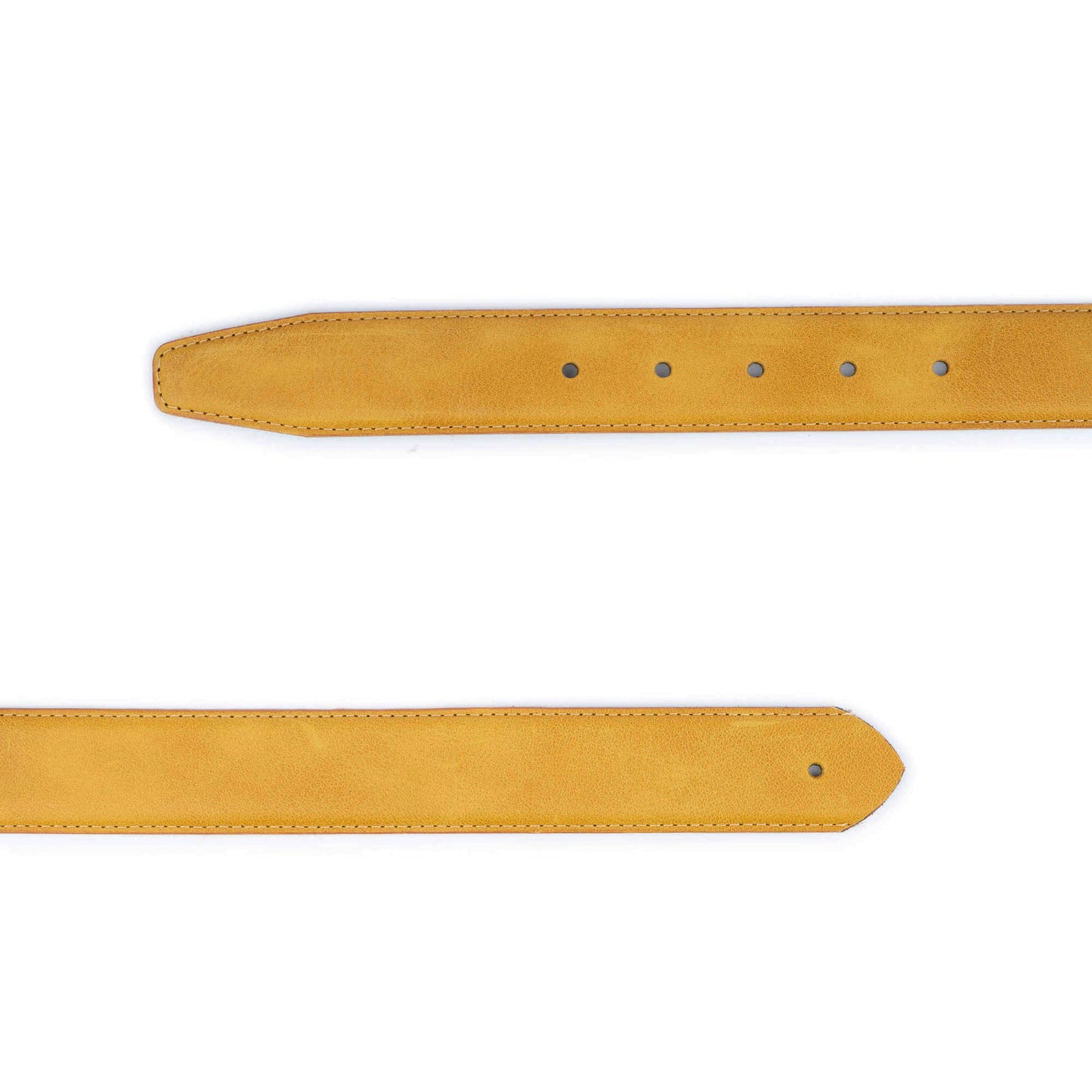 Womens Mustard Yellow Leather Belt Strap For Montblanc Buckle Replacement