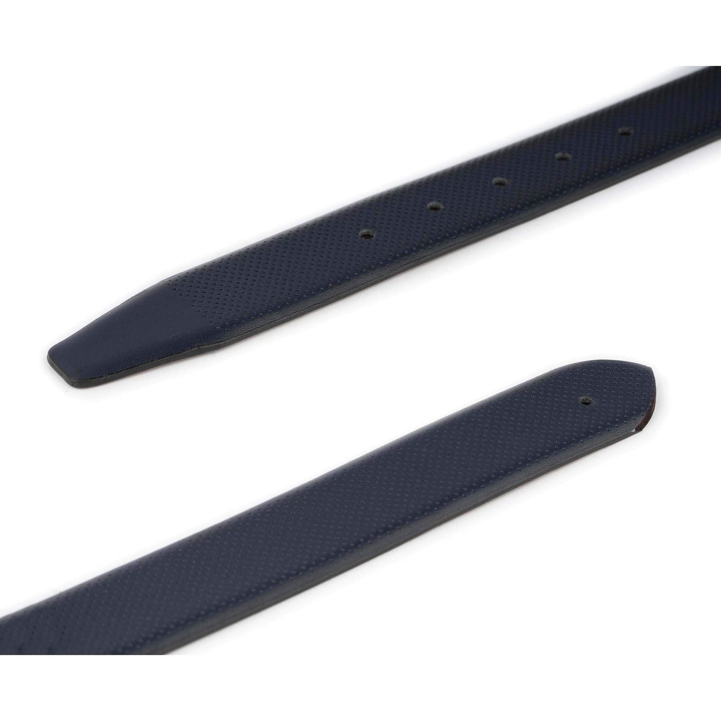 Navy Replacement Belt Strap For Dunhill Buckles Dotted Texture Leather