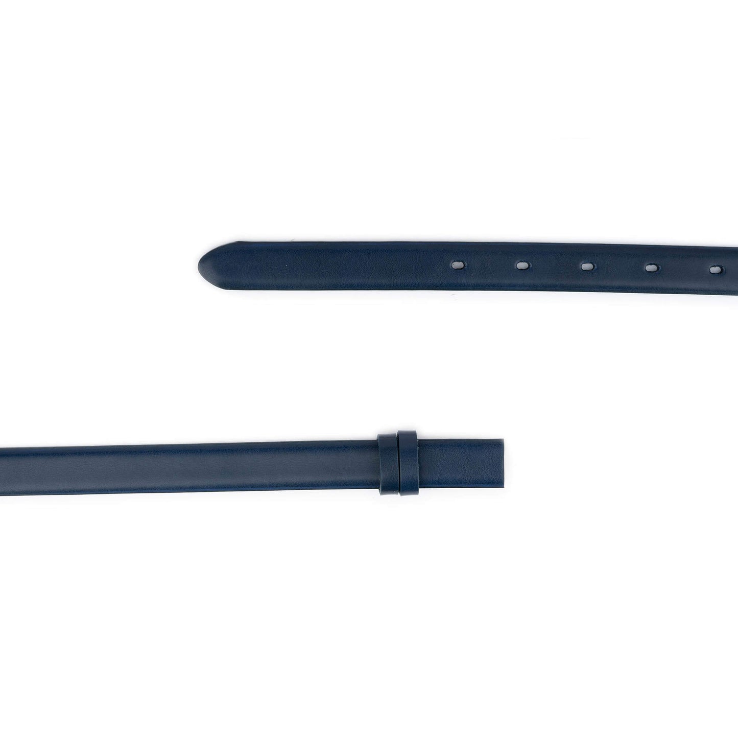 Navy Blue Thin Belt Strap For Cartier Womens Buckle Replacement