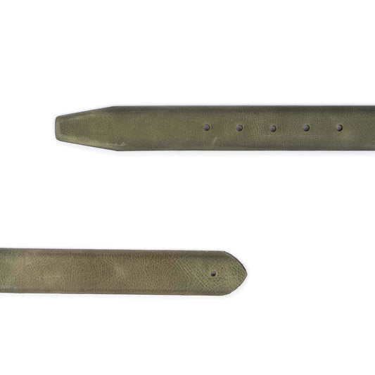 Olive Green Leather Buckle Strap For Cartier Buckles Replacement