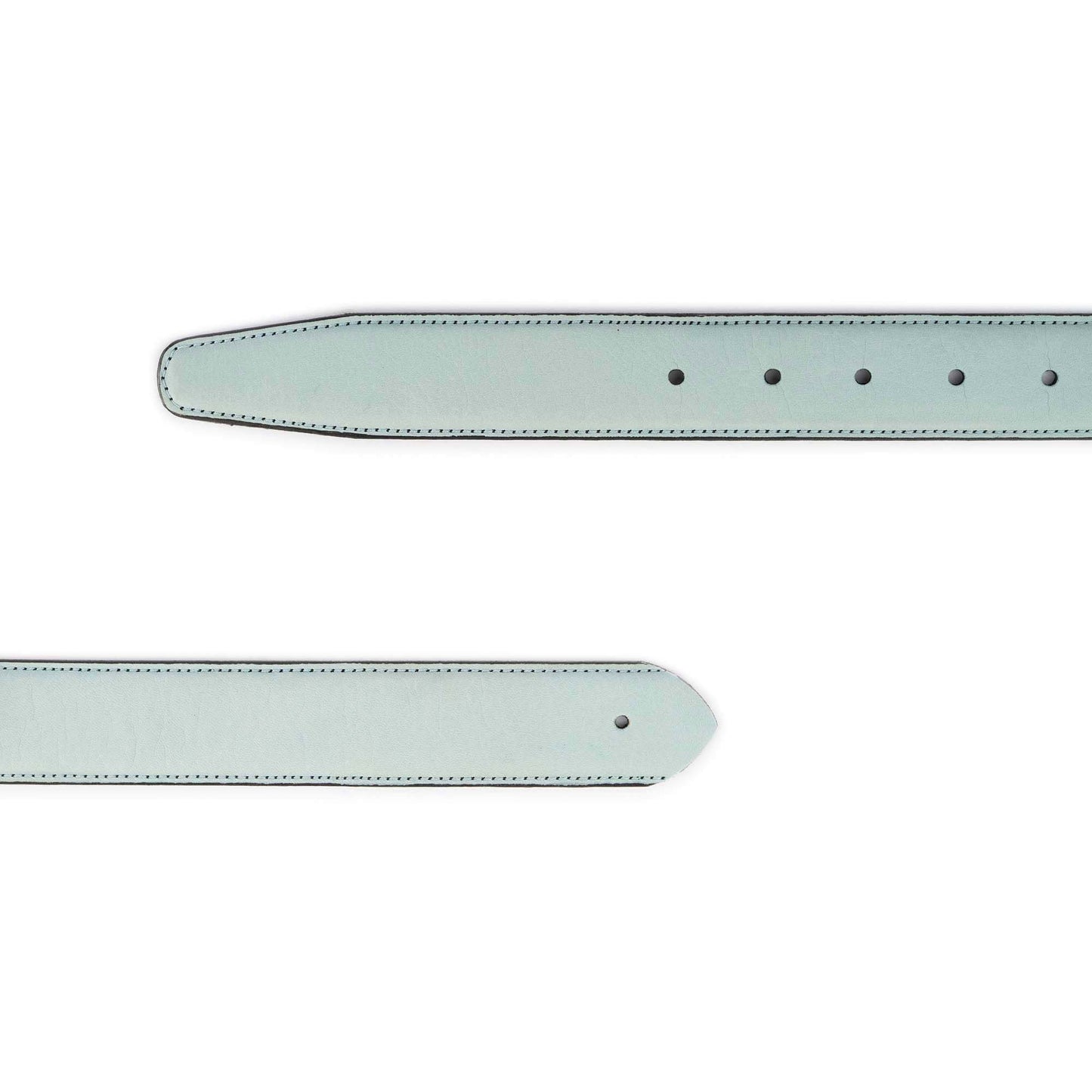 Pale Blue Belt Leather Strap For Dunhill Buckles Replacement