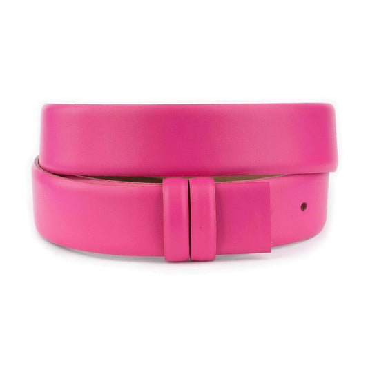 Pink Belt Strap For Clasp Buckle Replacement Leather For Dunhill Buckles