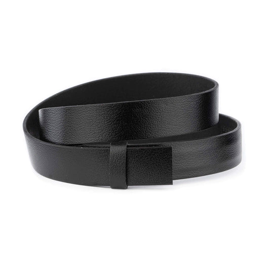 Ratchet Belt Strap For Dunhill Buckles Replacement Black Buffalo Leather