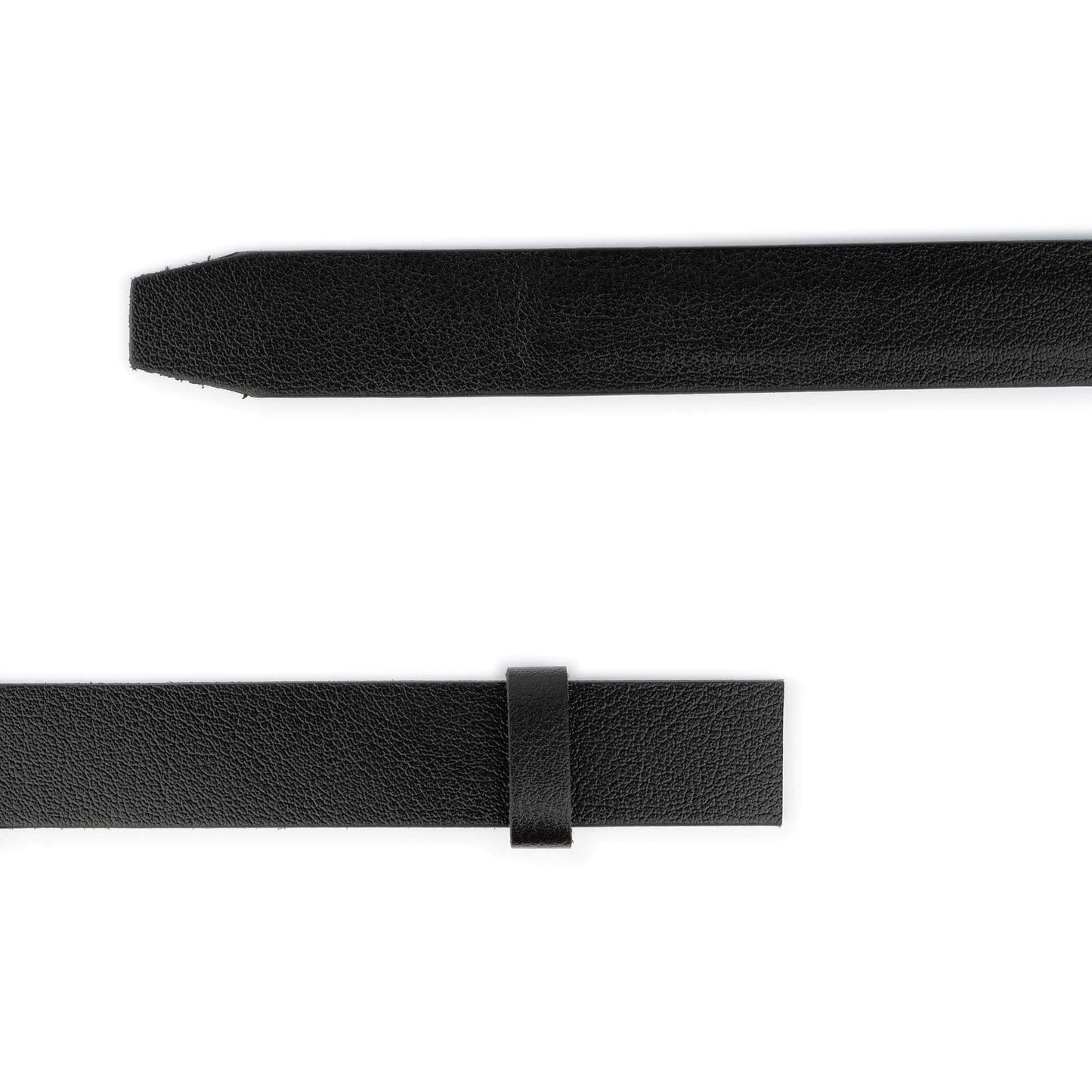 Ratchet Belt Strap For Ferragamo Buckles Replacement Black Buffalo Leather