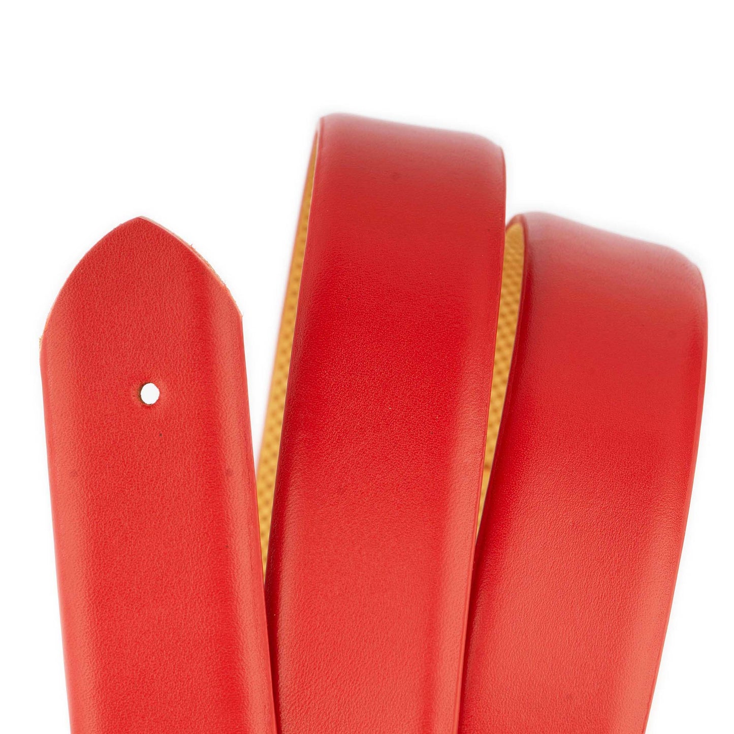 Red Belt Leather Strap For Dunhill Buckles Replacement