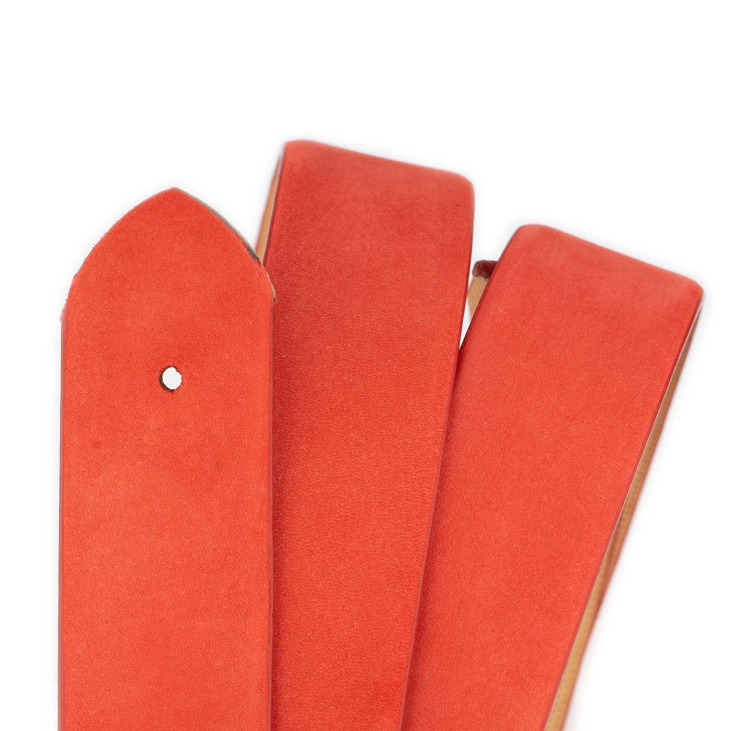 Red Nubuck Leather Belt Strap Replacement For Montblanc Buckles