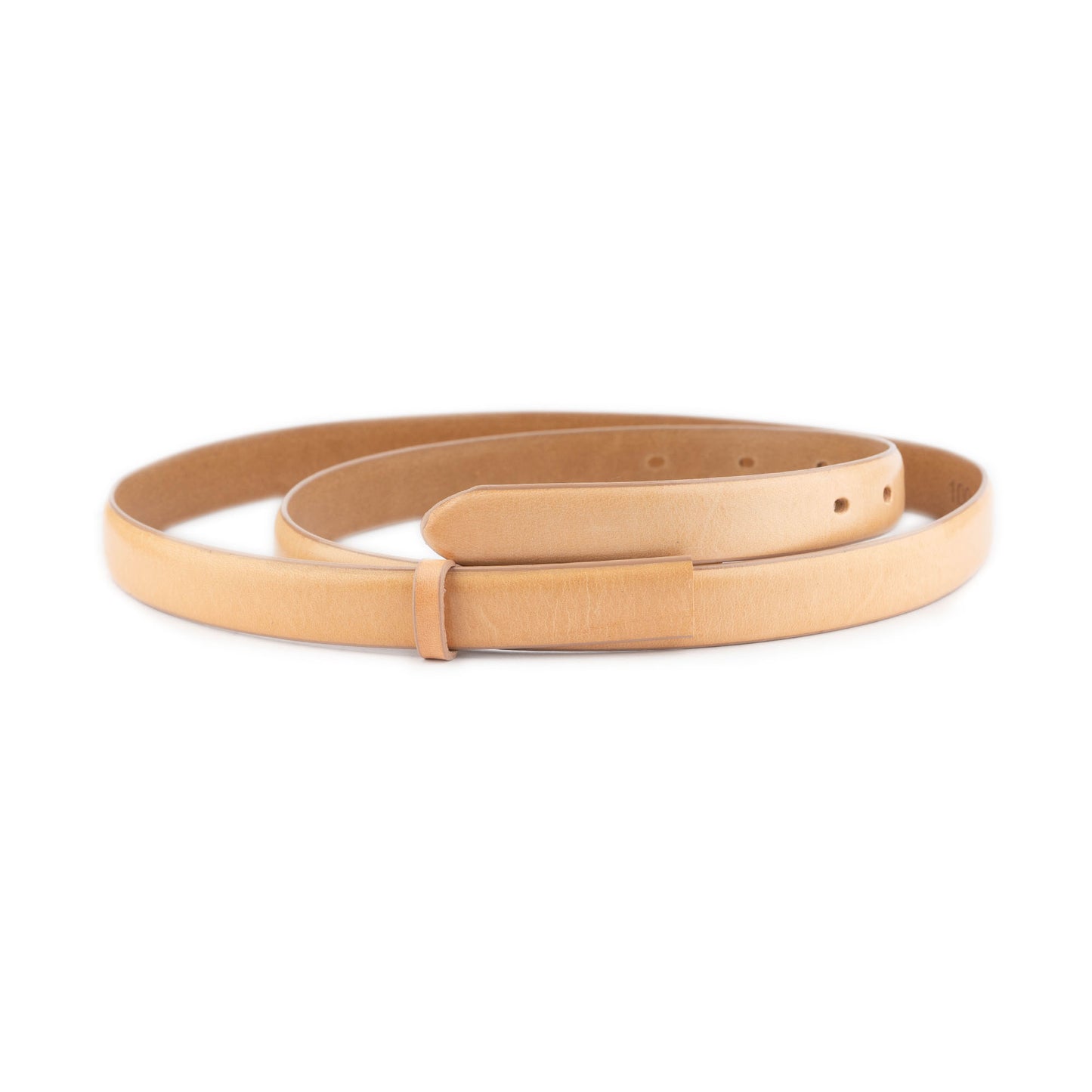 Replacement Belt Strap For Ferragamo Buckles Natural Color Leather 2.0 Cm