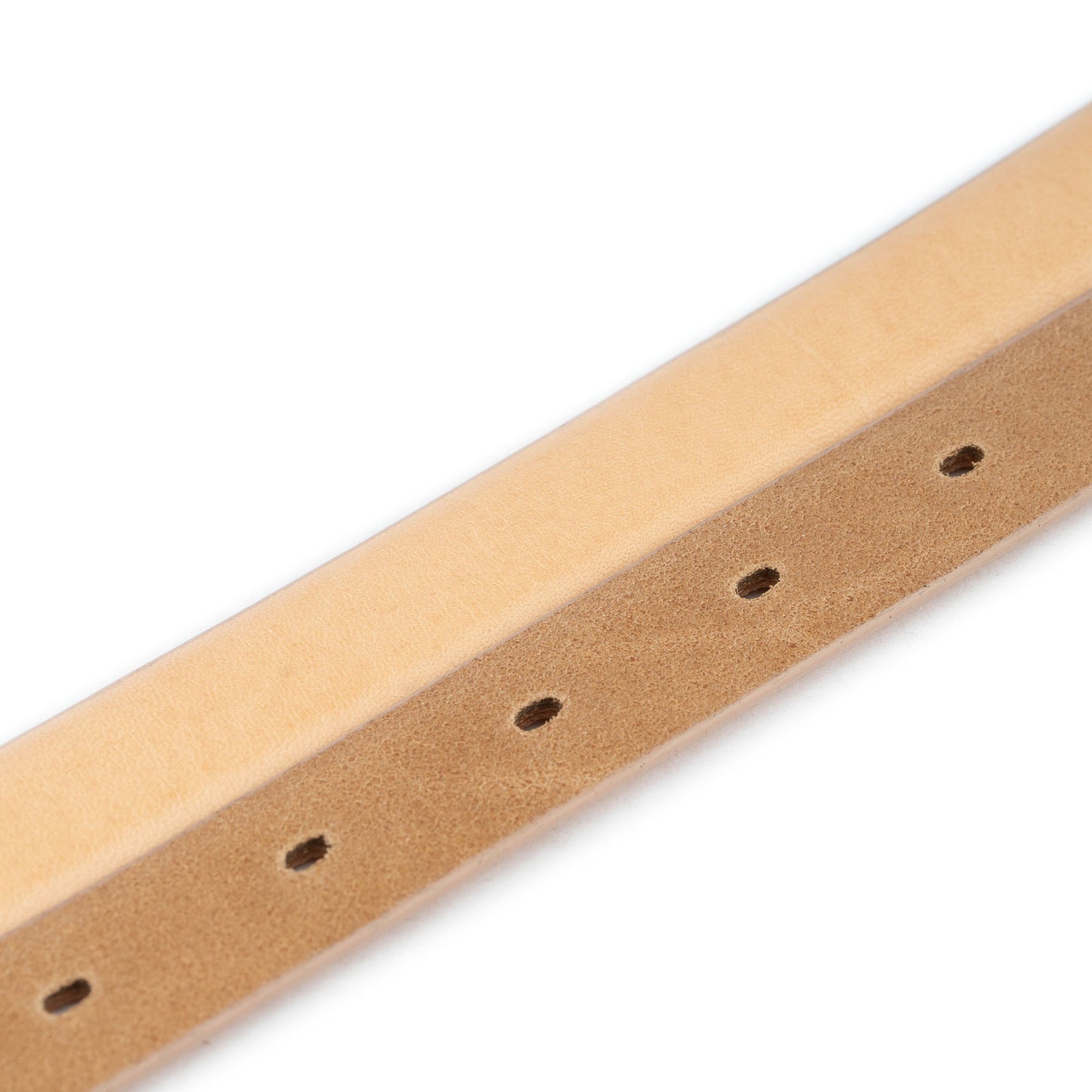 Replacement Belt Strap For Ferragamo Buckles Natural Color Leather 2.0 Cm