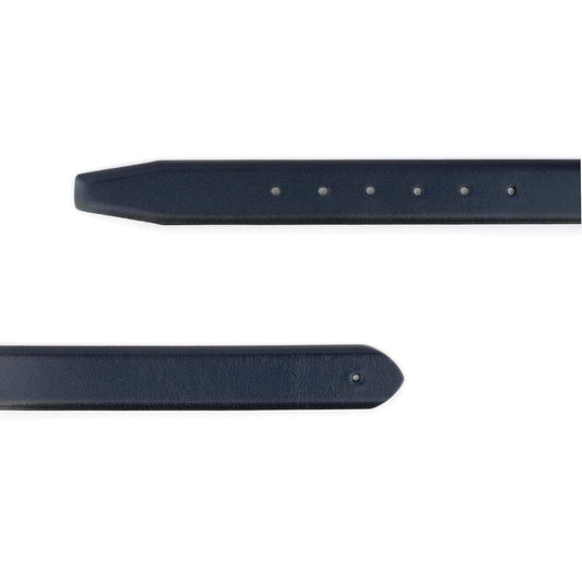 Replacement Navy Blue Leather Straps Without Buckle For Cartier Buckles
