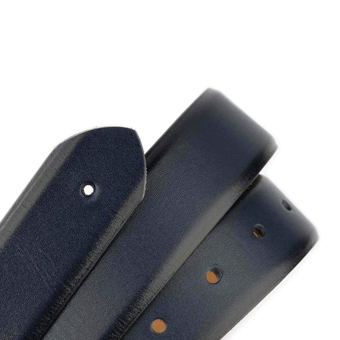 Replacement Navy Blue Leather Straps Without Buckle For Montblanc Buckles