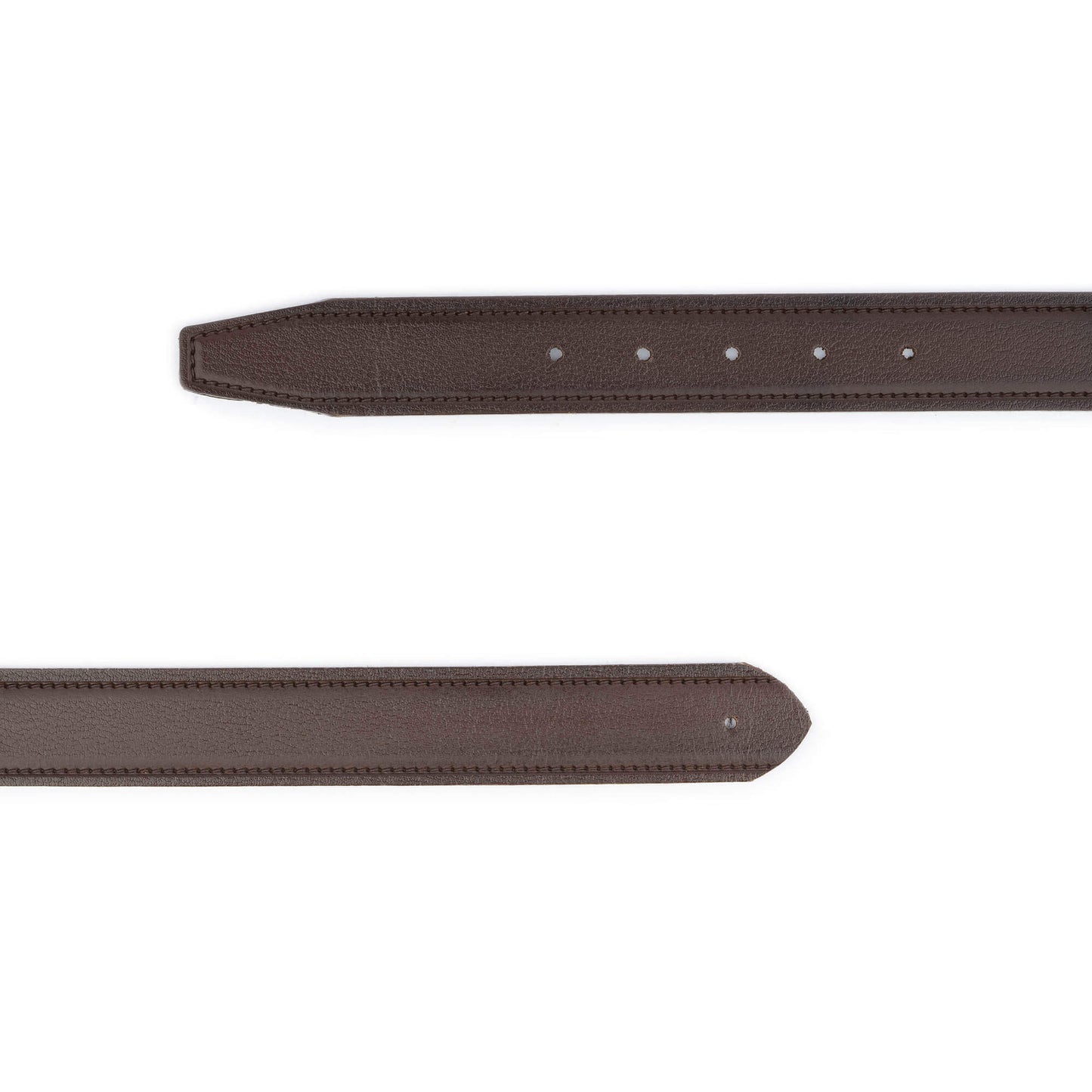 Dark Brown Leather Belt Strap Mens for Cartier Buckle Replacement