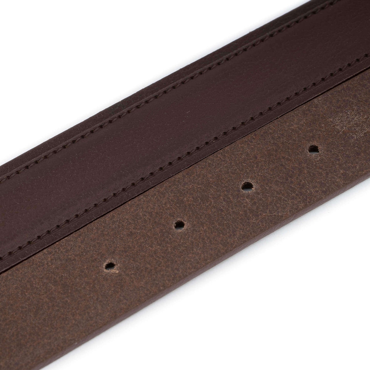 Dark Brown Leather Belt Strap Mens for Montblanc Buckle Replacement