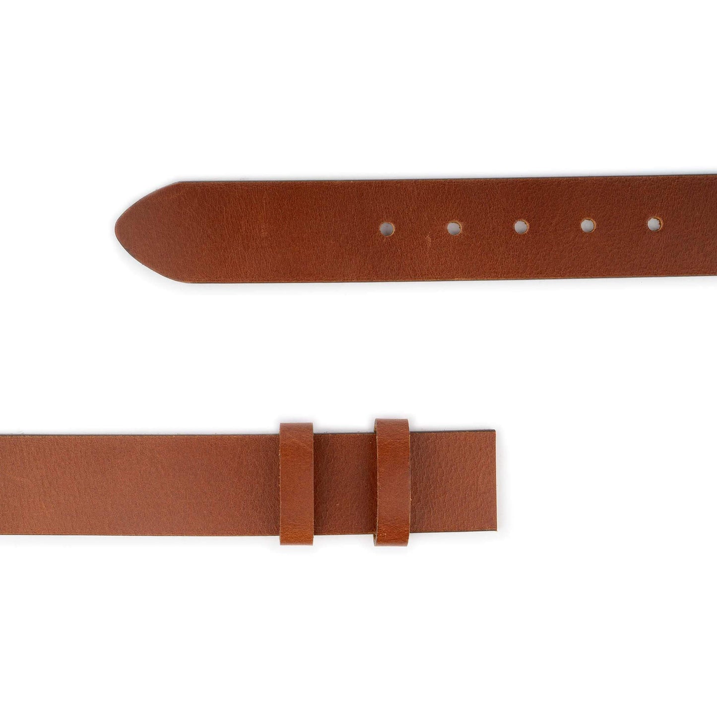 Tan Belt Straps For Cartier Without Buckle 3.8 Cm Real Leather