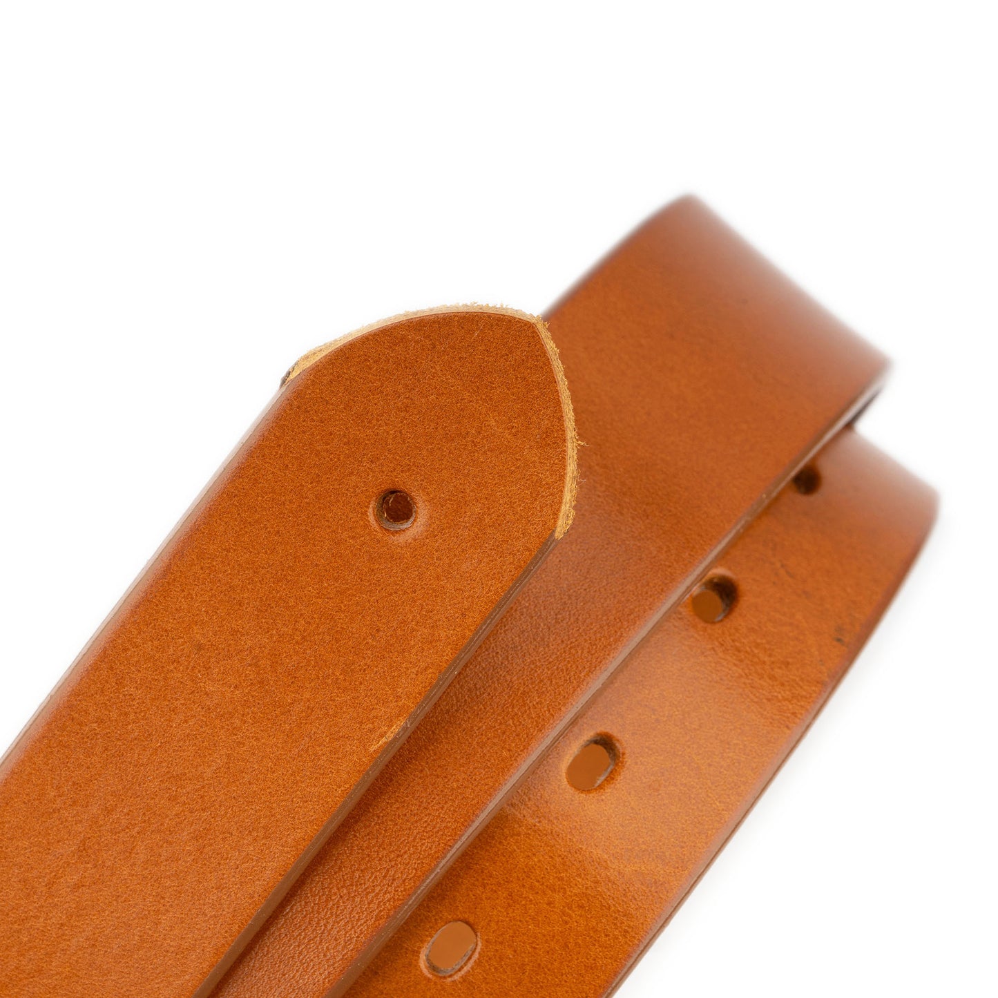 Tan Brown Belt Strap For Montblanc Buckles Pre Made Hole Thick 4.0 Cm