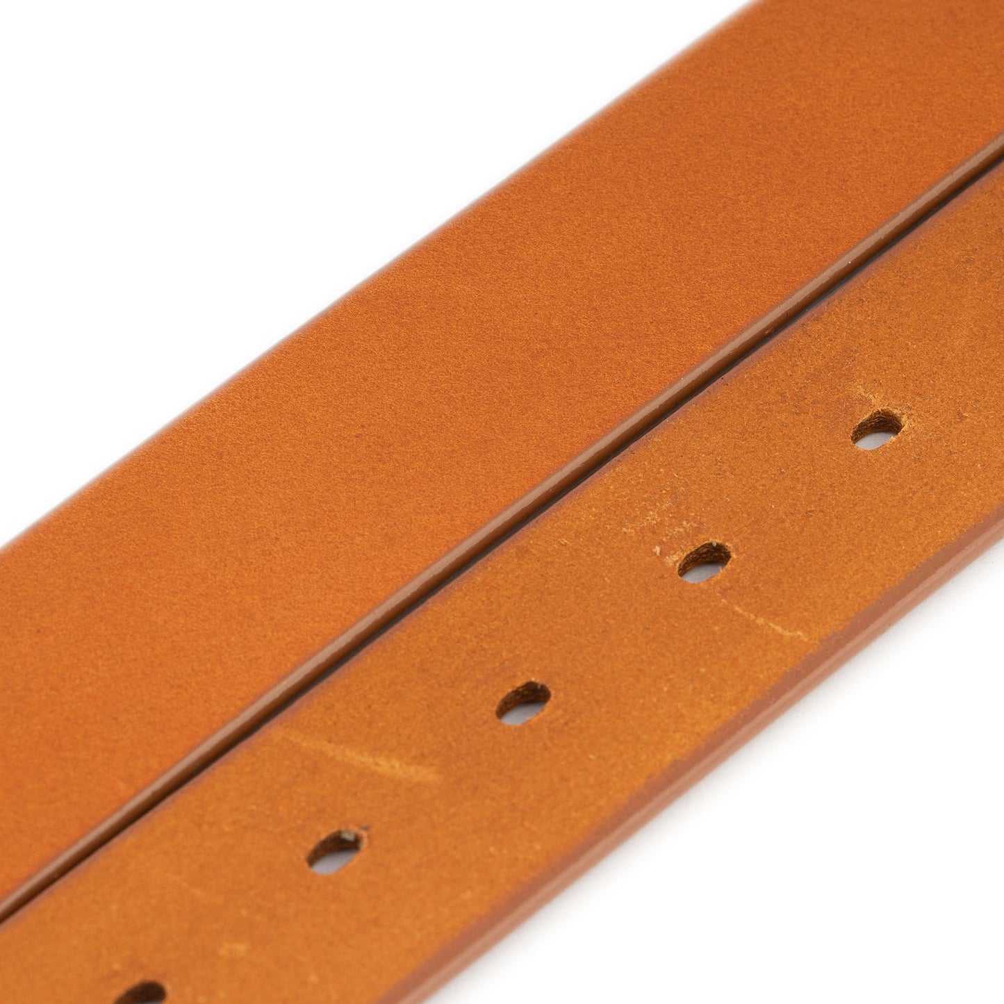 Tan Brown Belt Strap For Dunhill Buckles Pre Made Hole Thick 3.5 Cm