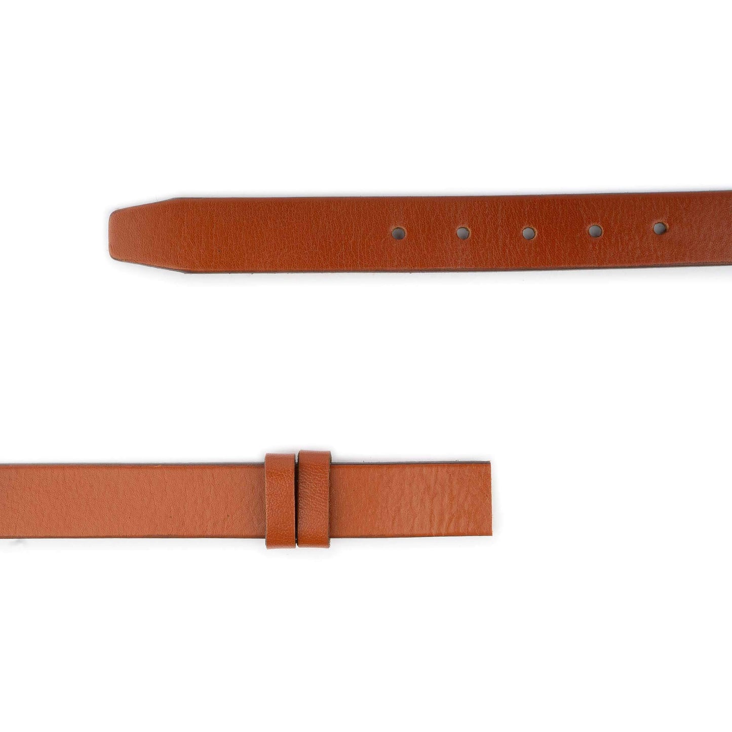 Tan Brown Buffalo Leather Belt Strap For Dunhill Without Buckle