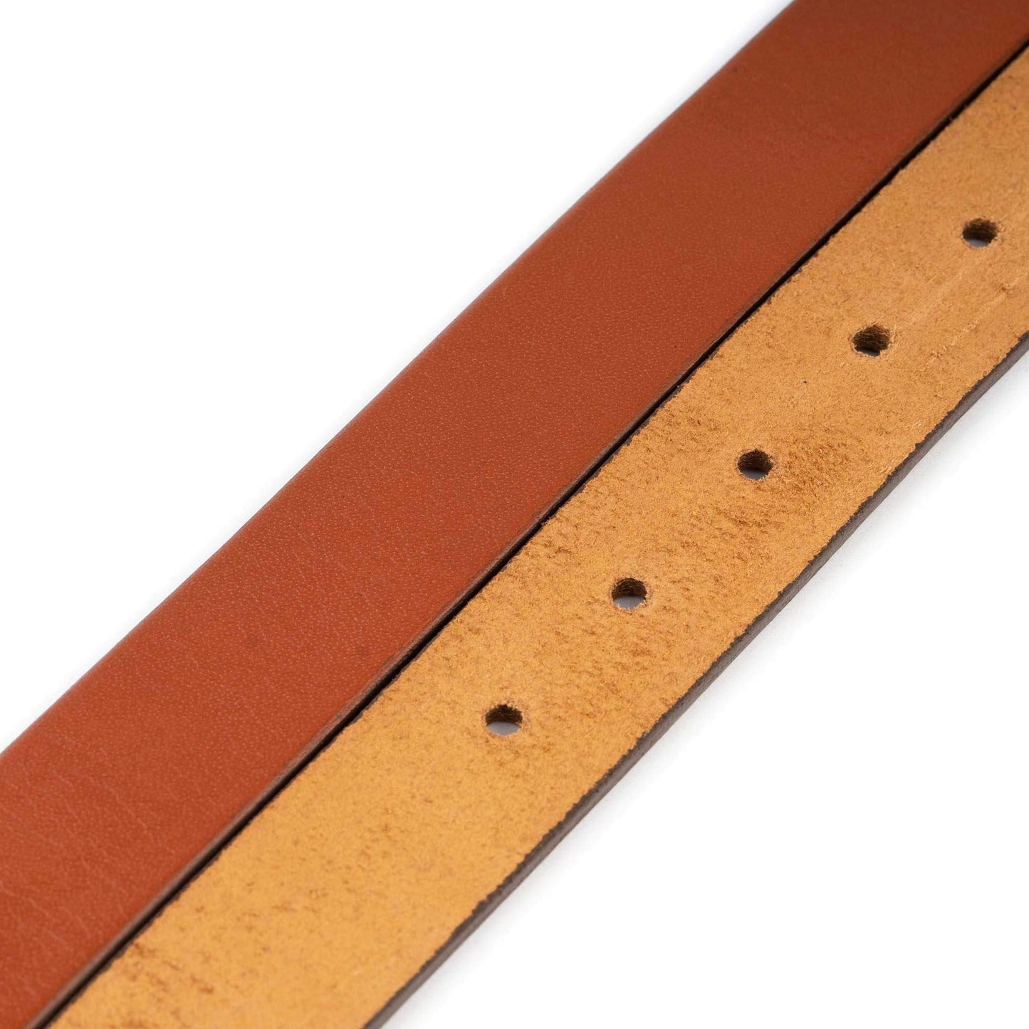 Tan Brown Buffalo Leather Belt Strap For Dunhill Without Buckle