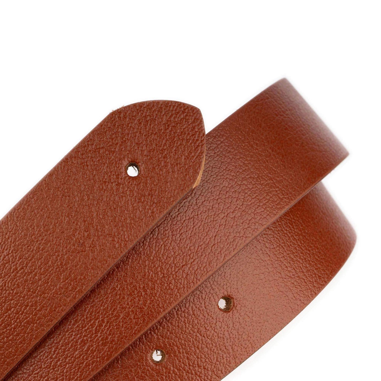 Tan Buffalo Leather Strap For Cartier Buckles For Belt 3.2 Cm