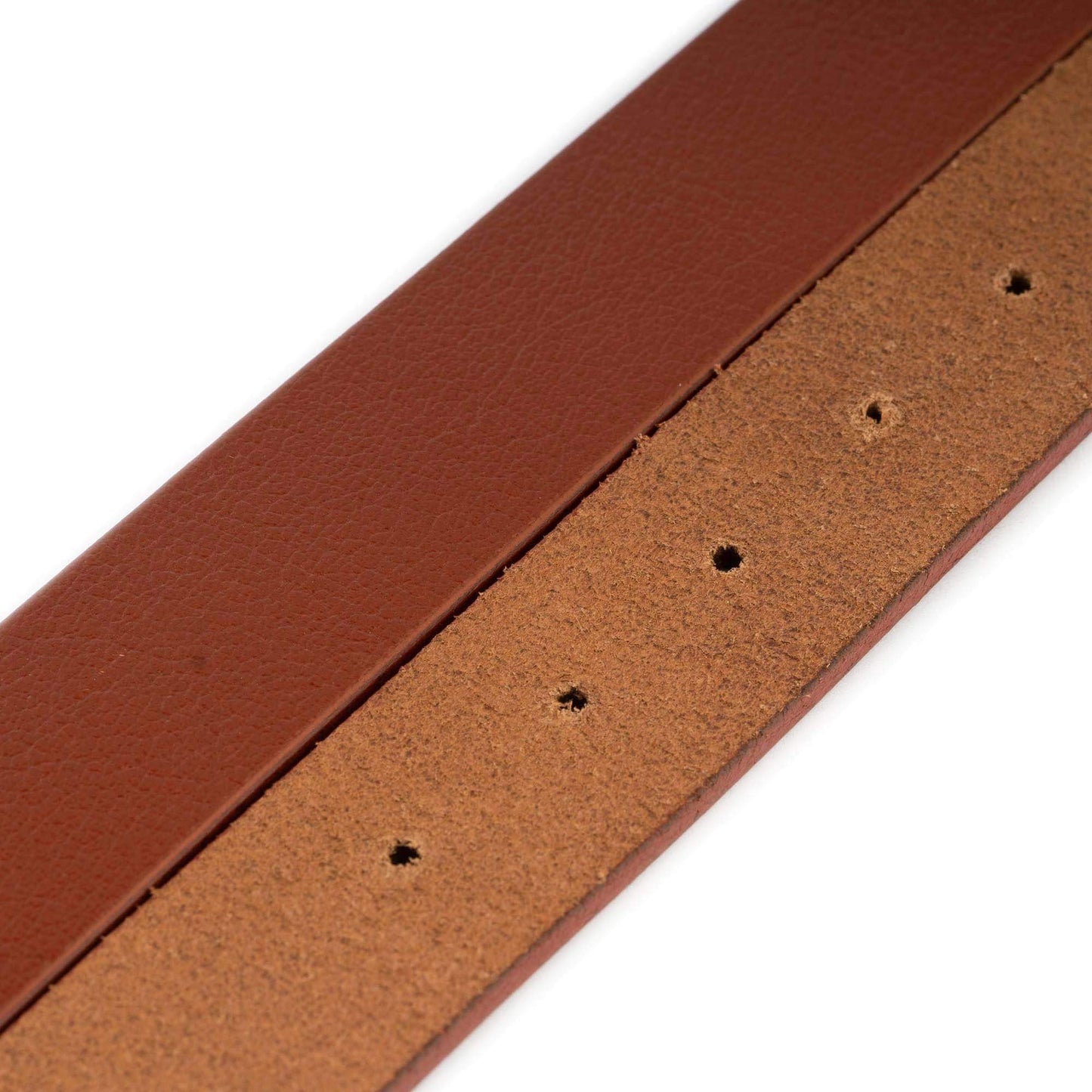 Tan Buffalo Leather Strap For Cartier Buckles For Belt 3.2 Cm