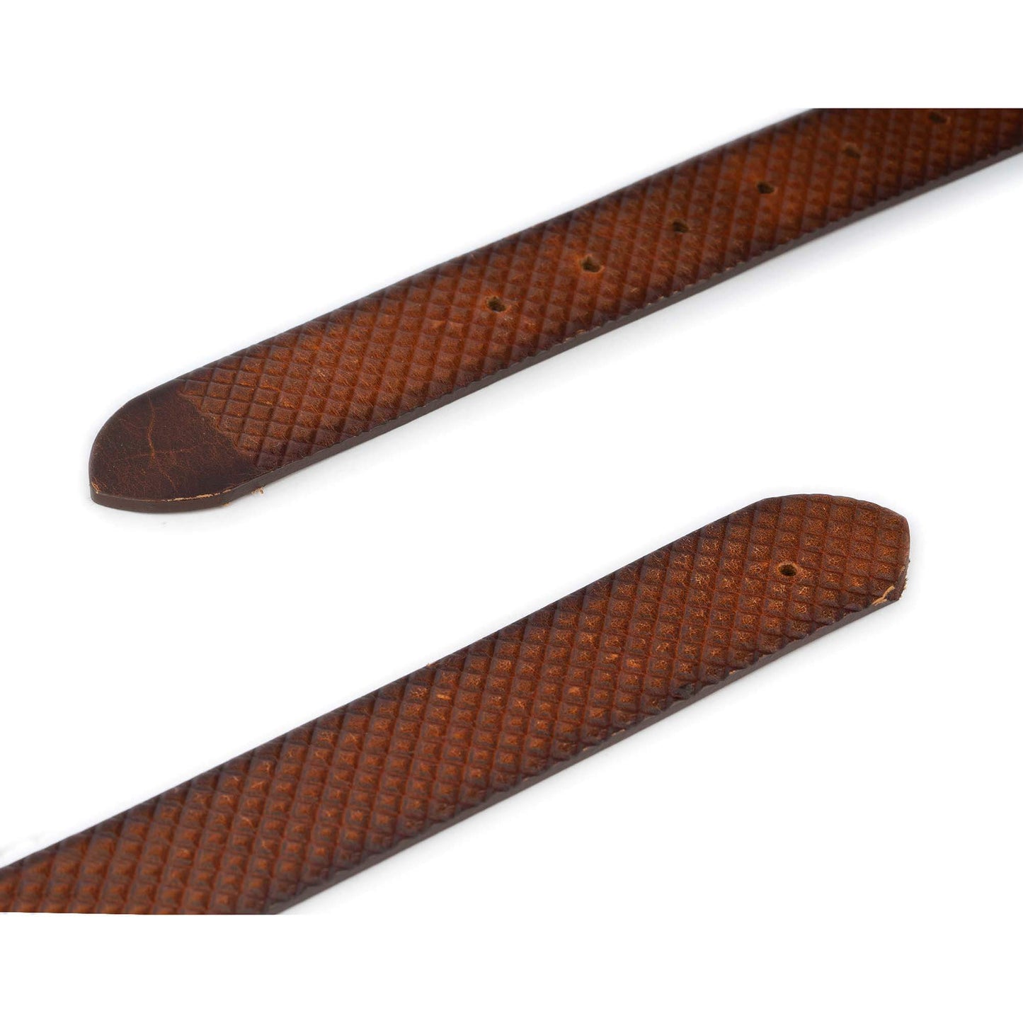 Tan Check Texture Replacement Belt Strap For Montblanc Mens Buckles