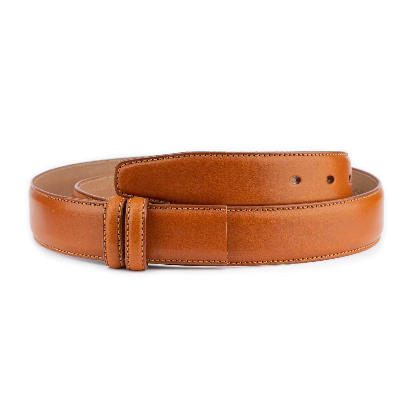 Tan Brown Quality Leather Belt Strap For Cartier Mens Buckle Replacement