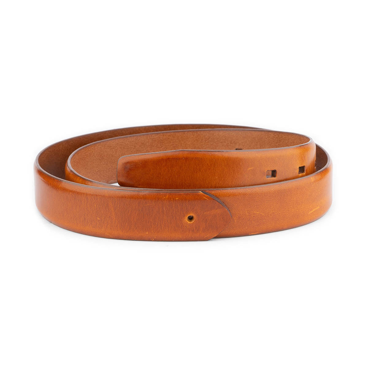 Mens Tan Leather Belt Strap For Ferragamo Buckle Replacement