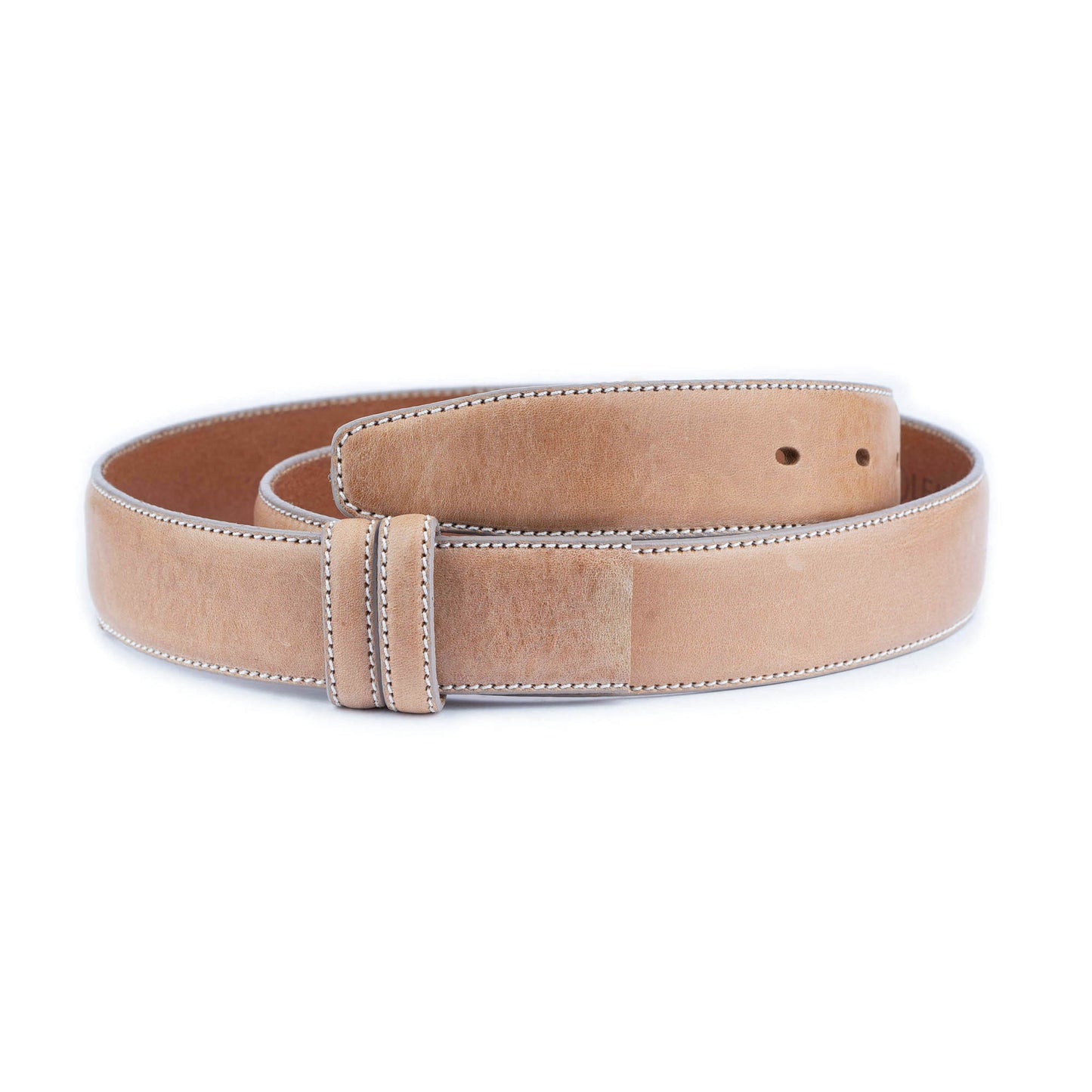 Tan Brown Quality Leather Belt Strap For Cartier Mens Buckle Replacement