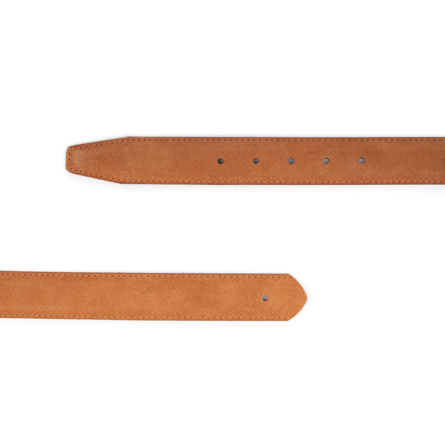 Mens Tobacco Brown Suede Leather Belt Strap For Dunhill Buckle Replacement