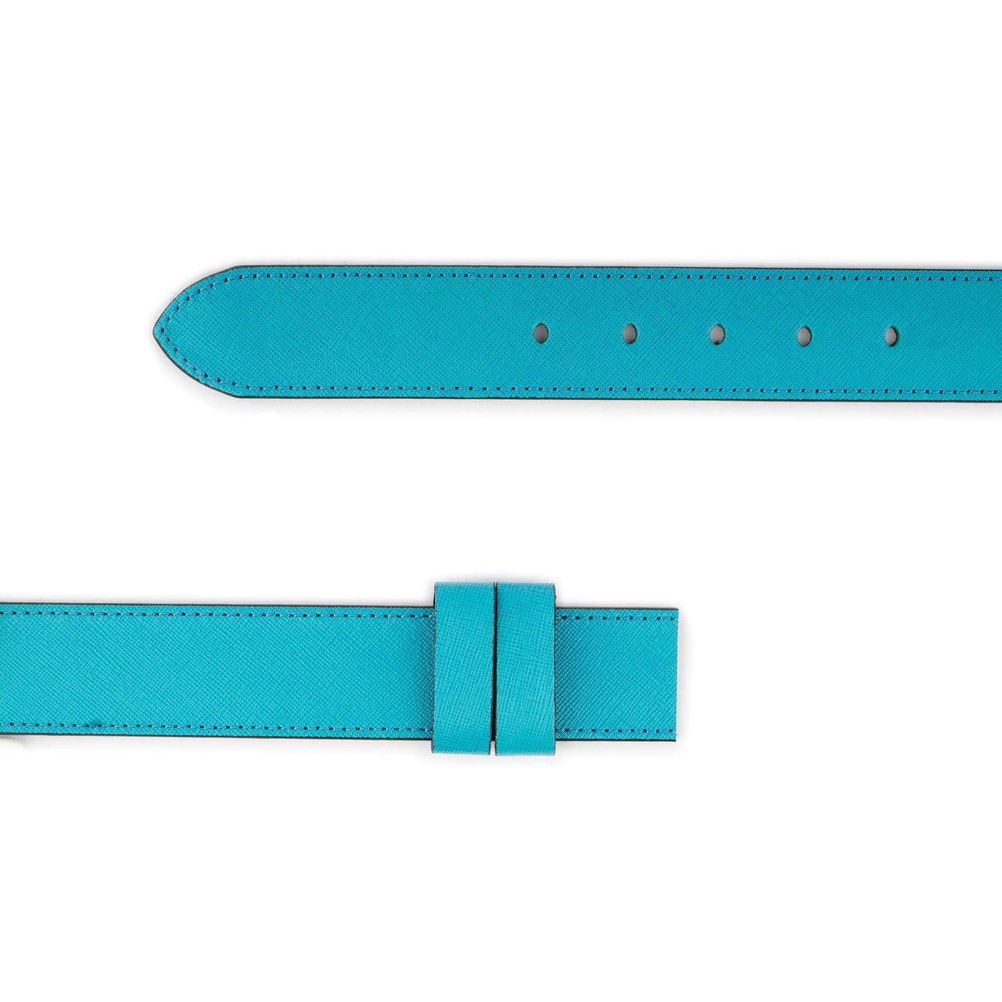 Turquoise Saffiano Belt Strap For Dunhill Designer Buckles Top Quality