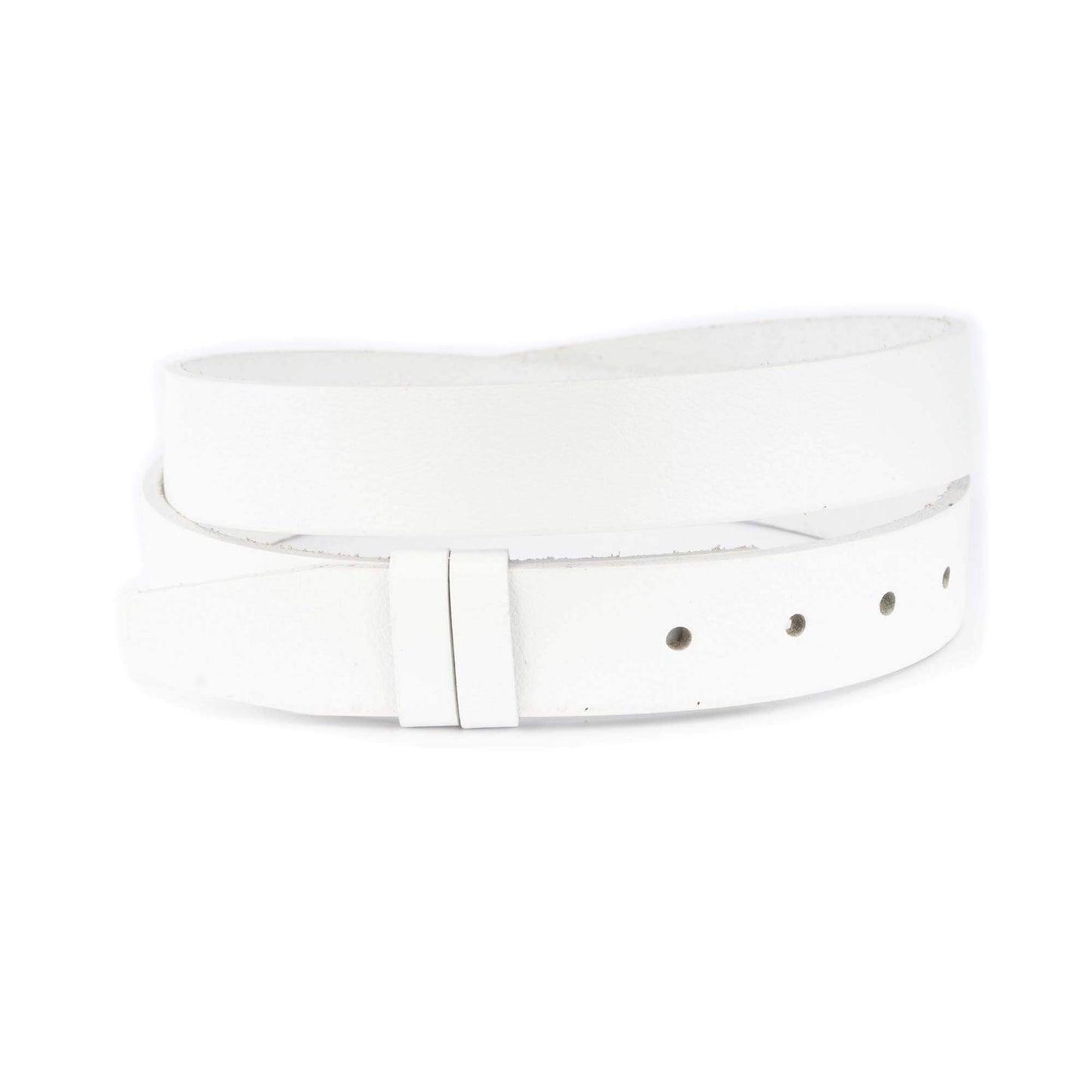 White Buffalo Leather Strap For Montblanc buckles For Belt 1 1/8 Inch