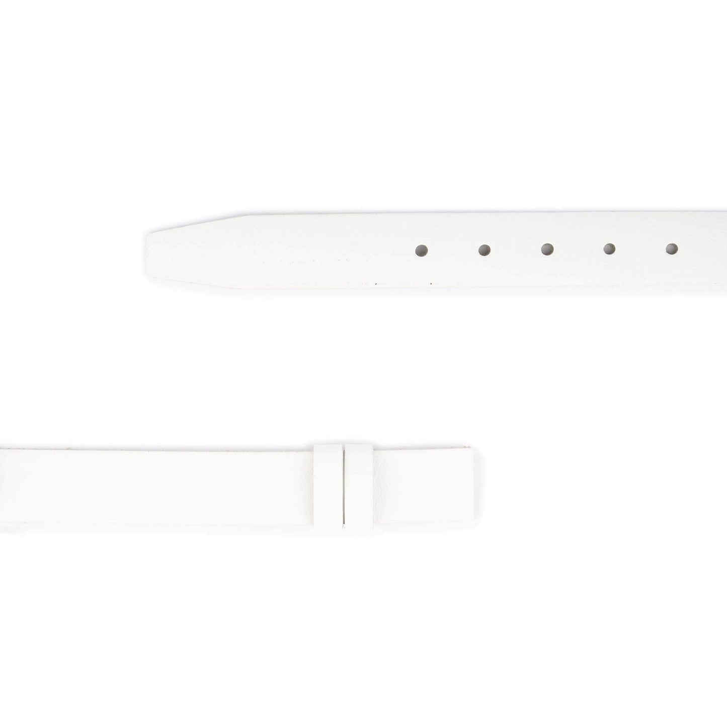 White Buffalo Leather Strap For Montblanc buckles For Belt 1 1/8 Inch