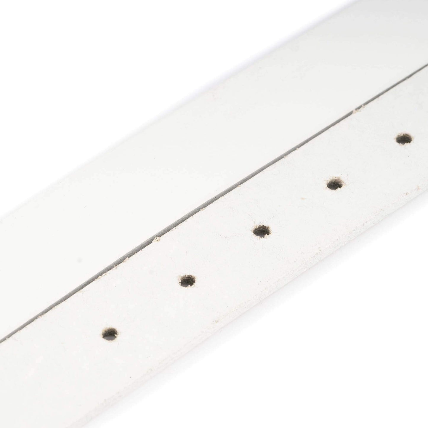 White Buffalo Leather Strap For Montblanc buckles For Belt 1 1/8 Inch